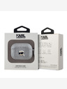 Karl Lagerfeld Karl Lagerfeld PU Embossed Karl Head Case za AirPods Pro Silver