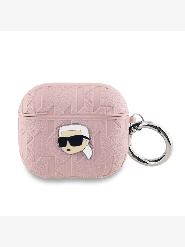 Karl Lagerfeld PU Embossed Karl Head Case za AirPods 3 Pink Karl Lagerfeld