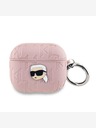 Karl Lagerfeld PU Embossed Karl Head Case za AirPods 3 Pink Karl Lagerfeld