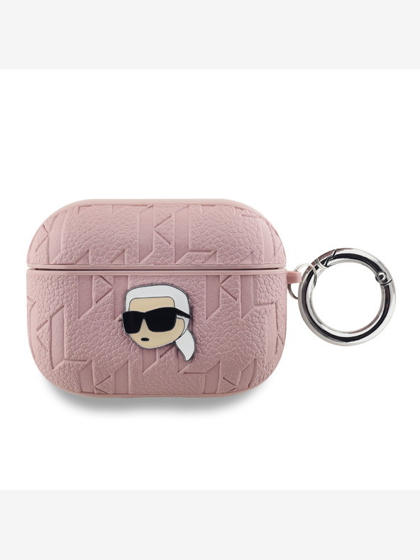 Karl Lagerfeld Karl Lagerfeld PU Embossed Karl Head Case za AirPods Pro Pink