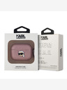 Karl Lagerfeld Karl Lagerfeld PU Embossed Karl Head Case za AirPods Pro Pink