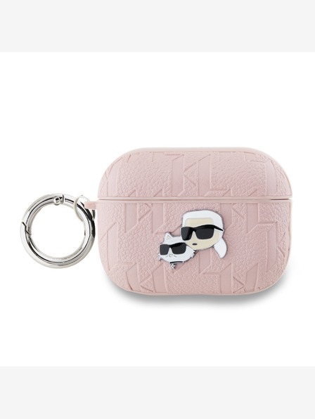 Karl Lagerfeld Karl Lagerfeld PU Embossed Karl and Choupette Head Case za AirPods Pro 2 Pink