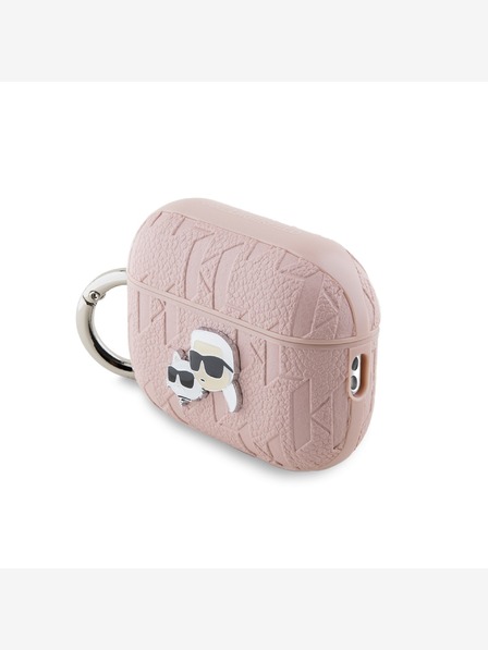 Karl Lagerfeld Karl Lagerfeld PU Embossed Karl and Choupette Head Case za AirPods Pro 2 Pink