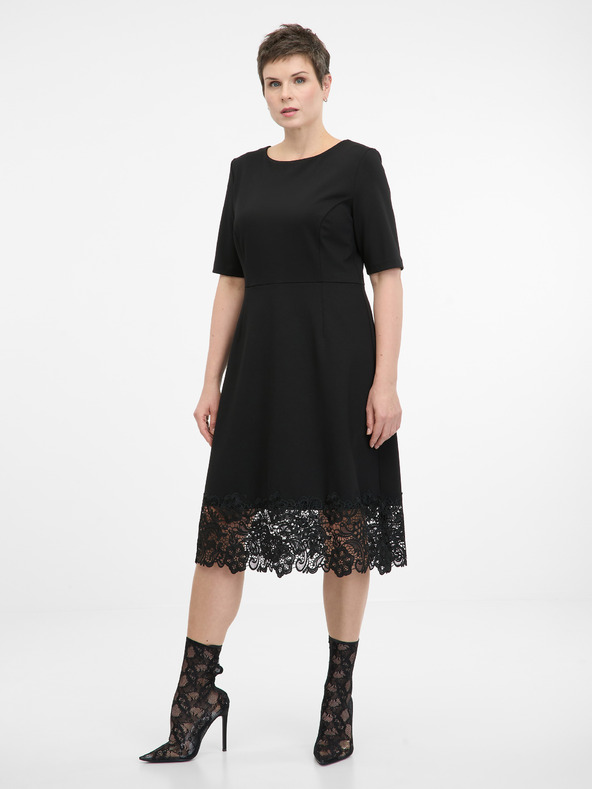 Orsay Črna ženska obleka ORSAY