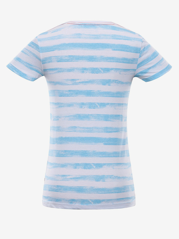 ALPINE PRO Ženska bombažna majica ALPINE PRO WATERA modra
