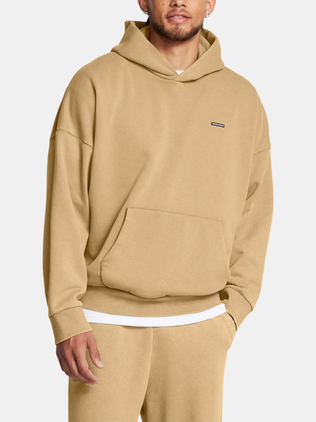 Under Armour Moški pulover  Under Armour UA Icon HWT Flc Wash OS Hood-BRN