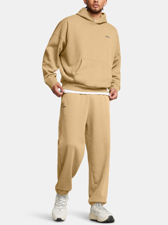 Under Armour Moški pulover  Under Armour UA Icon HWT Flc Wash OS Hood-BRN