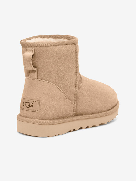 UGG Bež Ženski semiš UGG Classic Mini II Snežne copate