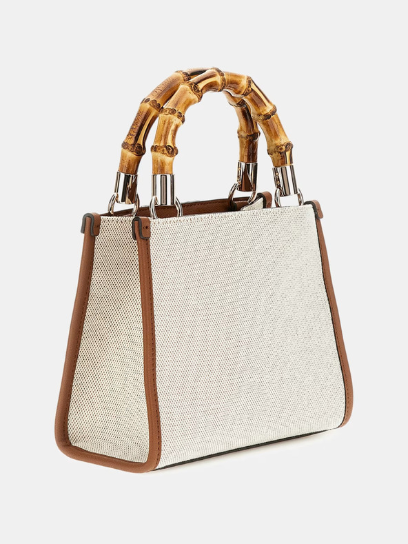 Guess Rjavo-smetanova ženska torbica Guess