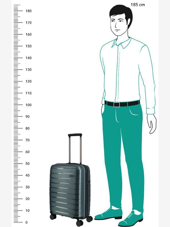 Travelite Air Base S Ice blue Kovček