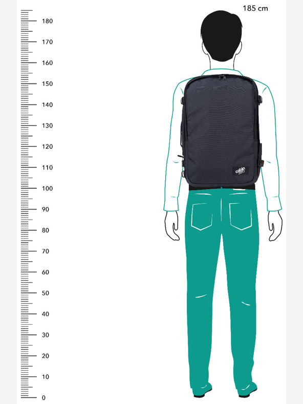 CabinZero Črn unisex nahrbtnik CabinZero Classic Pro (42 L)