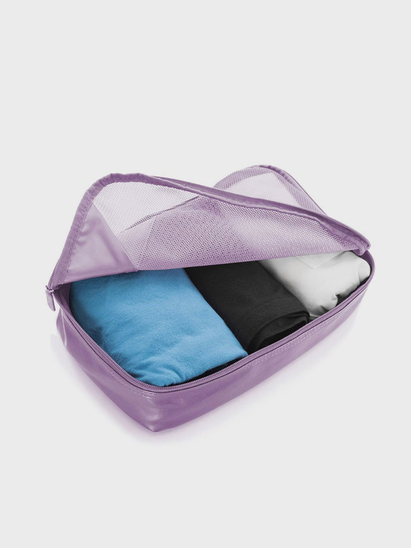 Heys Heys Metallic Packing Cube 5pc komplet petih potovalnih vrečk v svetlo vijolični barvi