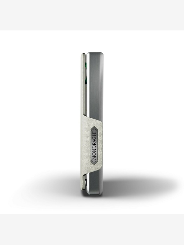 Mondraghi Srebrna usnjena denarnica Mondraghi Saffiano