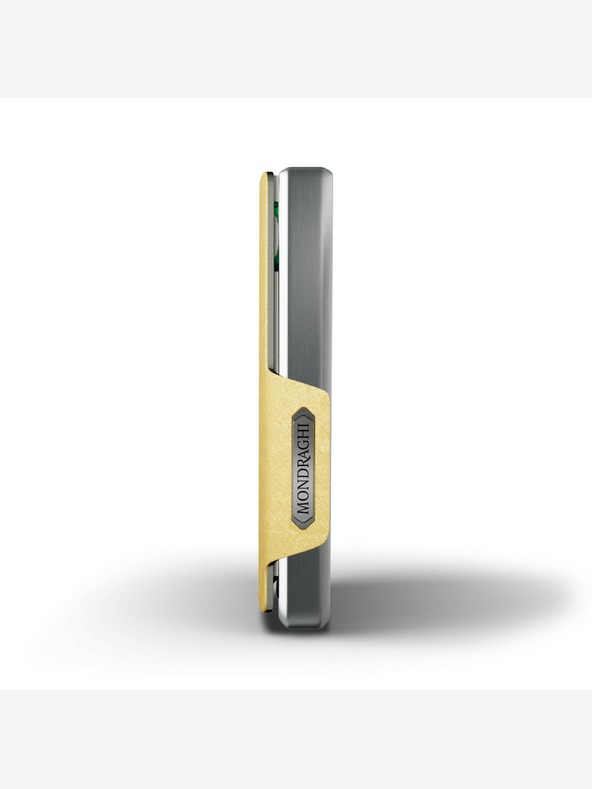 Mondraghi Mondraghi Saffiano zlata usnjena denarnica