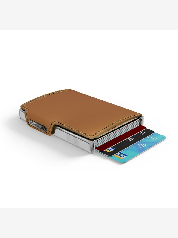 Mondraghi Rjava usnjena denarnica Mondraghi Elegance