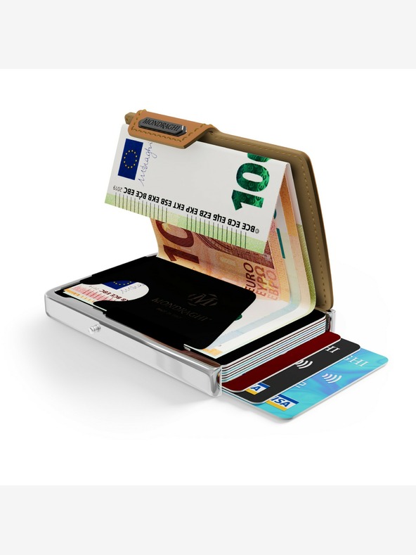 Mondraghi Rjava usnjena denarnica Mondraghi Elegance