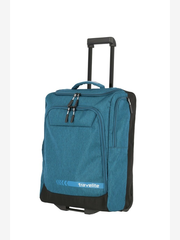 Travelite Kick Off Wheeled Duffle S - petrolejová Torba