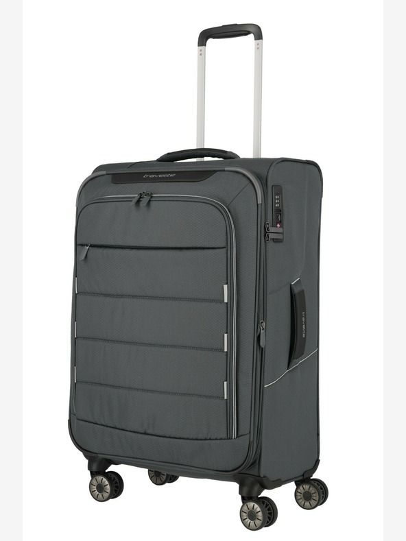 Travelite Komplet potovalnih kovčkov Travelite Skaii 4w S,M,L - siva