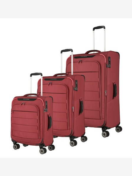 Travelite Travelite Skaii 4w S,M,L - rdeča