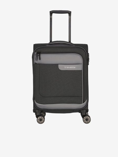 Travelite Potovalni kovček Travelite Viia 4w S temno sive barve