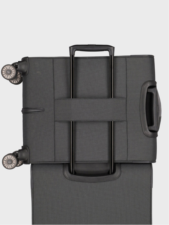 Travelite Potovalni kovček Travelite Viia 4w S temno sive barve