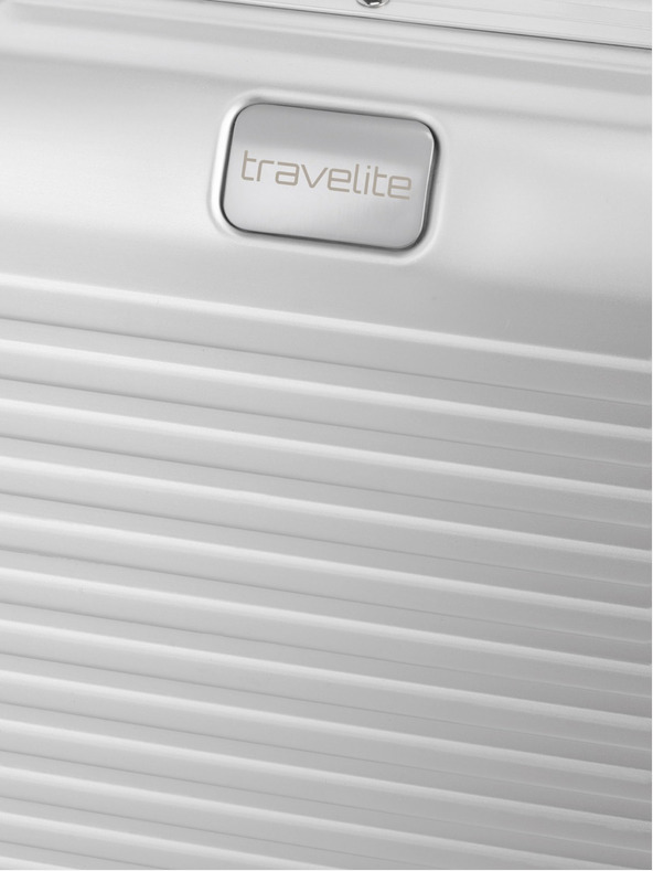 Travelite Potovalni kovček srebrne barve Travelite Next Business wheeler Silver