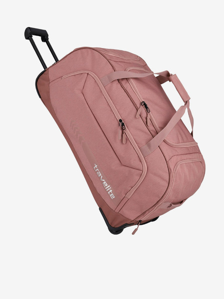 Travelite Rožnata Travelite Kick Off Duffle na kolesih XL Rosé