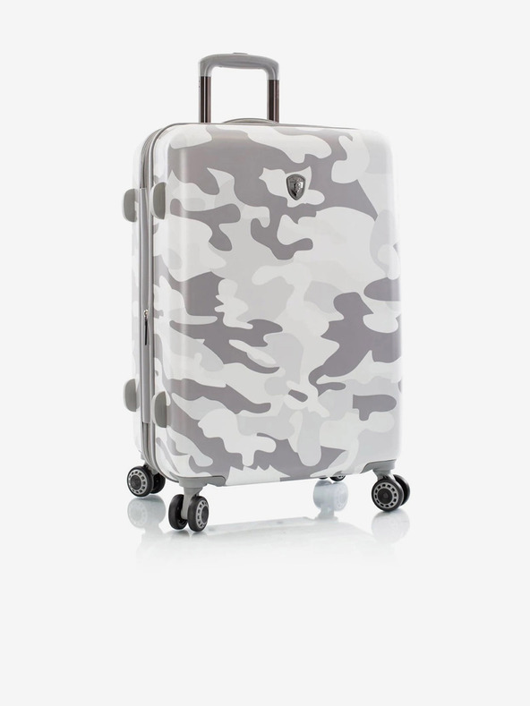 Heys Beli potovalni kovček Heys White Camo M