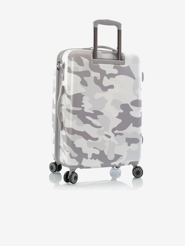 Heys Beli potovalni kovček Heys White Camo M