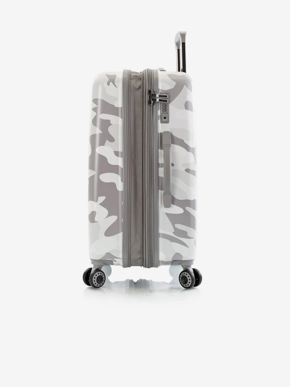 Heys Beli potovalni kovček Heys White Camo M