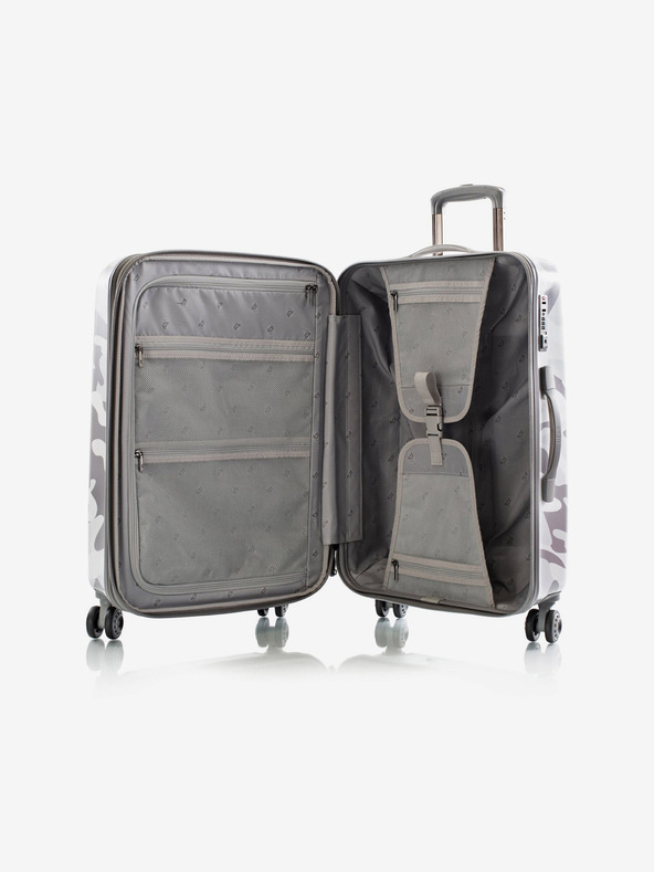 Heys Beli potovalni kovček Heys White Camo M