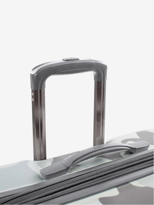 Heys Beli potovalni kovček Heys White Camo M