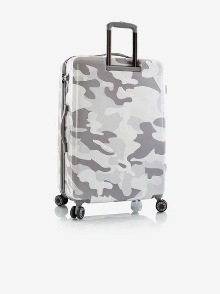 Heys Potovalni kovček Heys White Camo L s sivim vzorcem