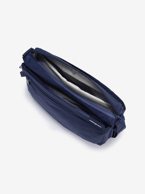 Hedgren Temno modra ženska torba za čez kožo Hedgren Eye M