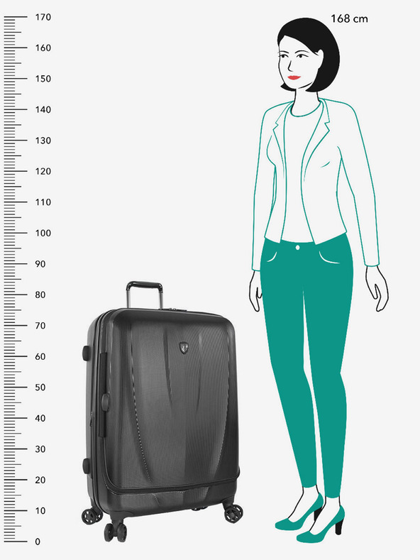 Heys Črn kovček Heys Vantage Smart Luggage™