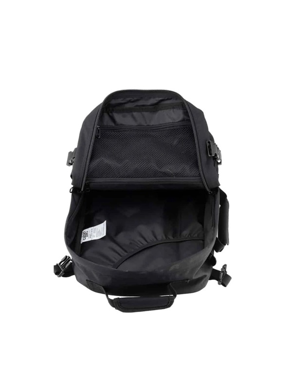 CabinZero Črn unisex nahrbtnik CabinZero Classic Absolute Black (28L)