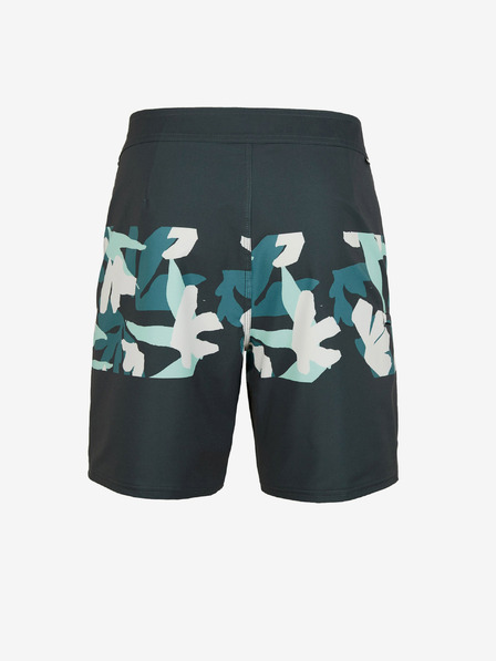 O'Neill Zelena in siva moška majica O'Neill HYPERFREAK CAMORRO 17'' BOARDSHORTS z vzorcem