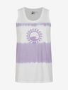 O'Neill Vijolično-bela ženska majica O'Neill WOW TANKTOP z vzorcem