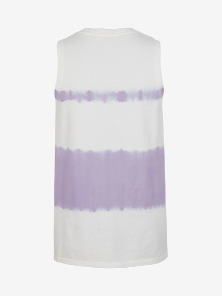 O'Neill Vijolično-bela ženska majica O'Neill WOW TANKTOP z vzorcem