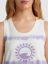 O'Neill Vijolično-bela ženska majica O'Neill WOW TANKTOP z vzorcem