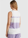 O'Neill Vijolično-bela ženska majica O'Neill WOW TANKTOP z vzorcem