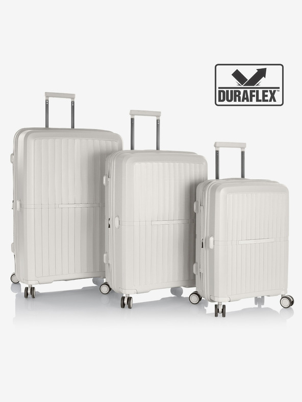 Heys Komplet treh belih potovalnih kovčkov Heys Airlite S,M,L