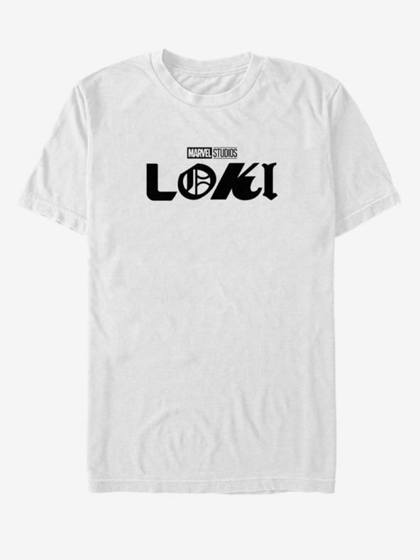 ZOOT.Fan Bela unisex majica ZOOT.Fan Marvel Loki Logo