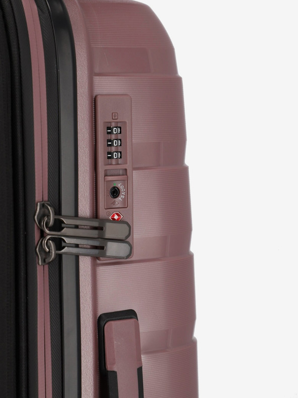 Travelite Komplet treh potovalnih kovčkov Travelite Air Base S, M, L roza barve