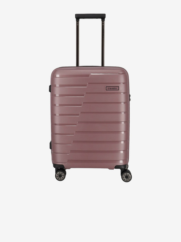 Travelite Komplet treh potovalnih kovčkov Travelite Air Base S, M, L roza barve