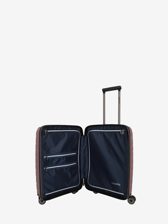 Travelite Komplet treh potovalnih kovčkov Travelite Air Base S, M, L roza barve