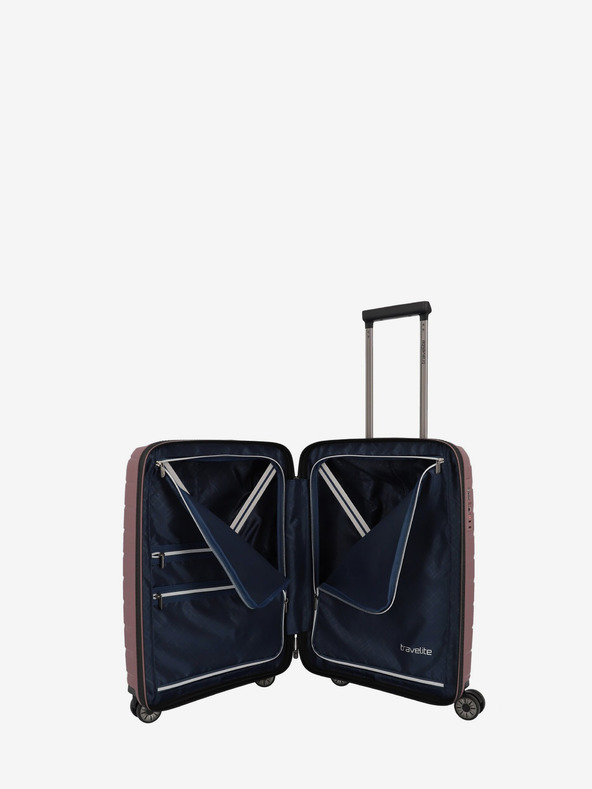 Travelite Komplet treh potovalnih kovčkov Travelite Air Base S, M, L roza barve