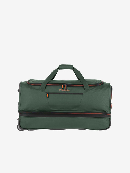 Travelite Temno zelena Travelite Basics Duffle na kolesih L