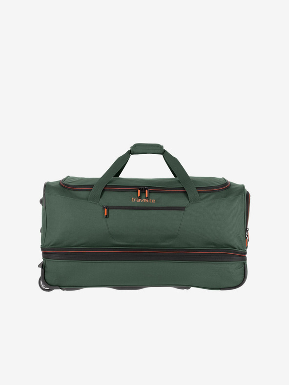 Travelite Temno zelena Travelite Basics Duffle na kolesih L