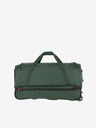 Travelite Temno zelena Travelite Basics Duffle na kolesih L